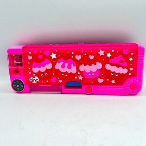 Tinc Mallo Character Pop Out Pencil Case Pink Pop Out Compartment push button